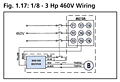 Brake Motor Wiring Schematic (460 V)